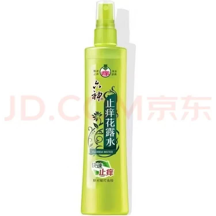 六神花露水180ml经典止痒清凉舒服户外防虫喷雾祛扉持久止痒留香 驱蚊180ml+止痒180ml
