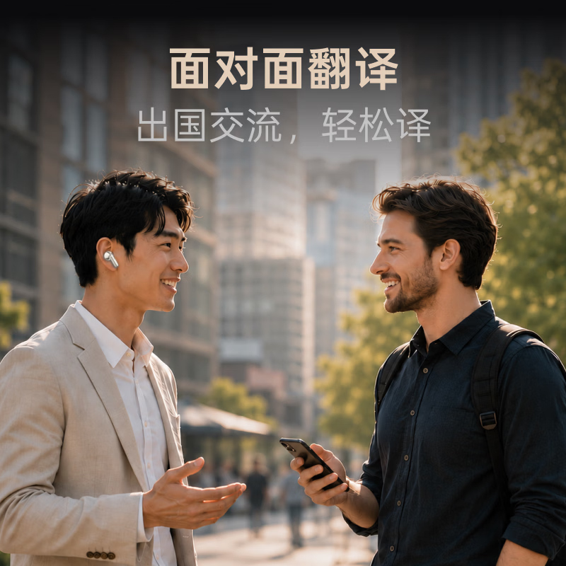 科大讯飞（iFLYTEK）AI会议耳机Pro3 翻译耳机入耳式智能降噪蓝牙无线耳机 翻译机 出国旅行通话翻译神器 适配苹果华为 Pro3 钛金