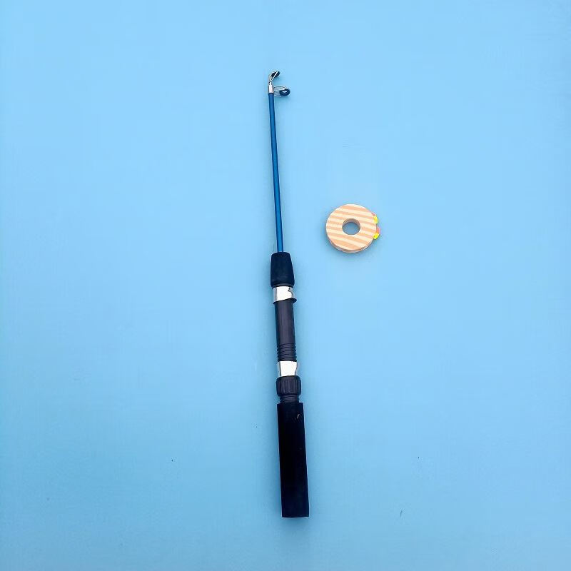 酷炫小潮人小物钓鱼竿鳑鲏竿迷你手竿超轻超细抄短节溪流竿钓虾竿钓小