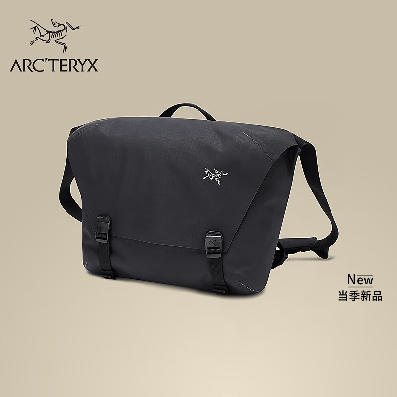 ARC'TERYX始祖鸟 GRANVILLE 10 COURIER BAG 男女同款 单肩包 Black/黑色 均码