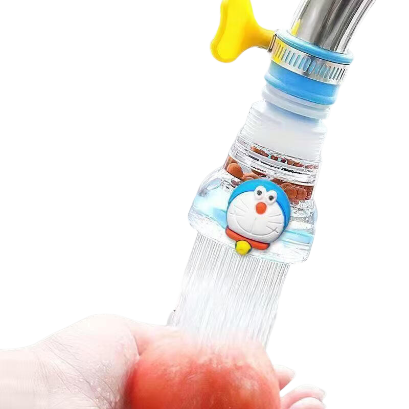 龙头净水器厨房防溅水龙头滤水器水管万能可伸缩旋转过滤器宿舍花洒喷头通用 净化水质【随机一个装】出水均匀