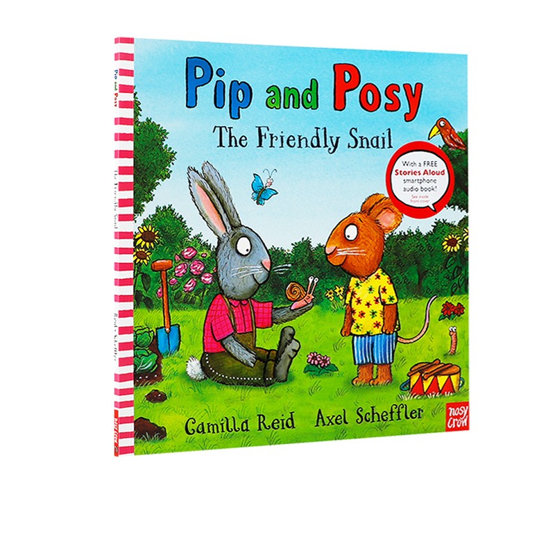 英文原版 Pip and Posy The Friendly Snail 波西和皮普 友好的蜗牛 Axel Scheffler 低幼儿童英语启蒙益智图画书 扫描听音频