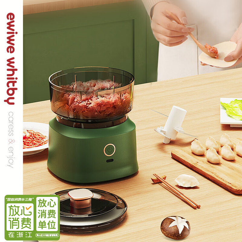 STABURG电动绞肉机家用小型全自动捣蒜神器多功能辅食碎菜辣椒料理机 食品级材质/3刃锋利刀刃 350ml
