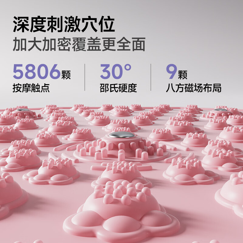 贵人鸟瑜伽垫防滑减震静音运动垫家用专业训练器材男女适用便携方便收纳 紫色-12边形