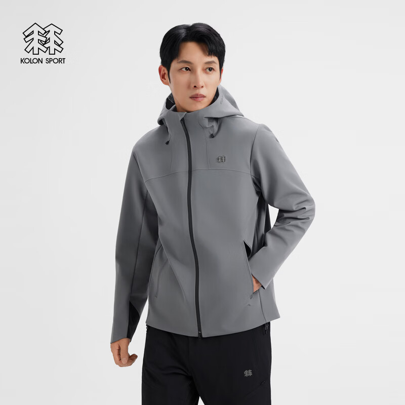 KOLON SPORT/可隆户外软壳衣 男透湿防泼水防风石墨烯复合软壳夹克