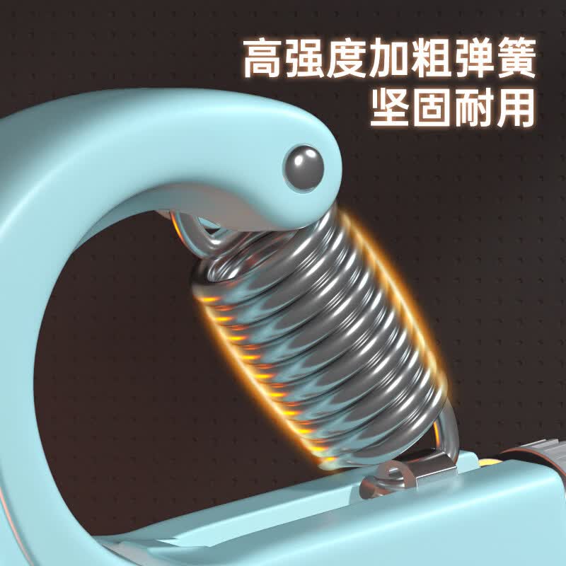 【甄选直发】计数握力器手指训练器手臂力量锻炼可调节握力器健身 灰色(包胶不计数款)