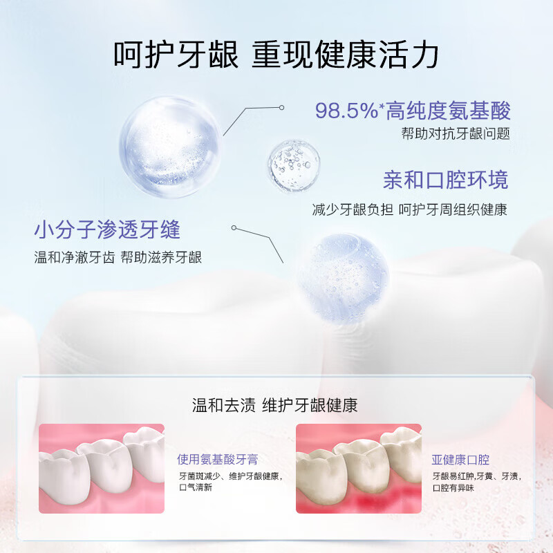 舒客悠益清新牙膏美白牙齿清新口气去口臭长效清新牙刷漱口水流光色修 流光120g+色修110+酵素40g