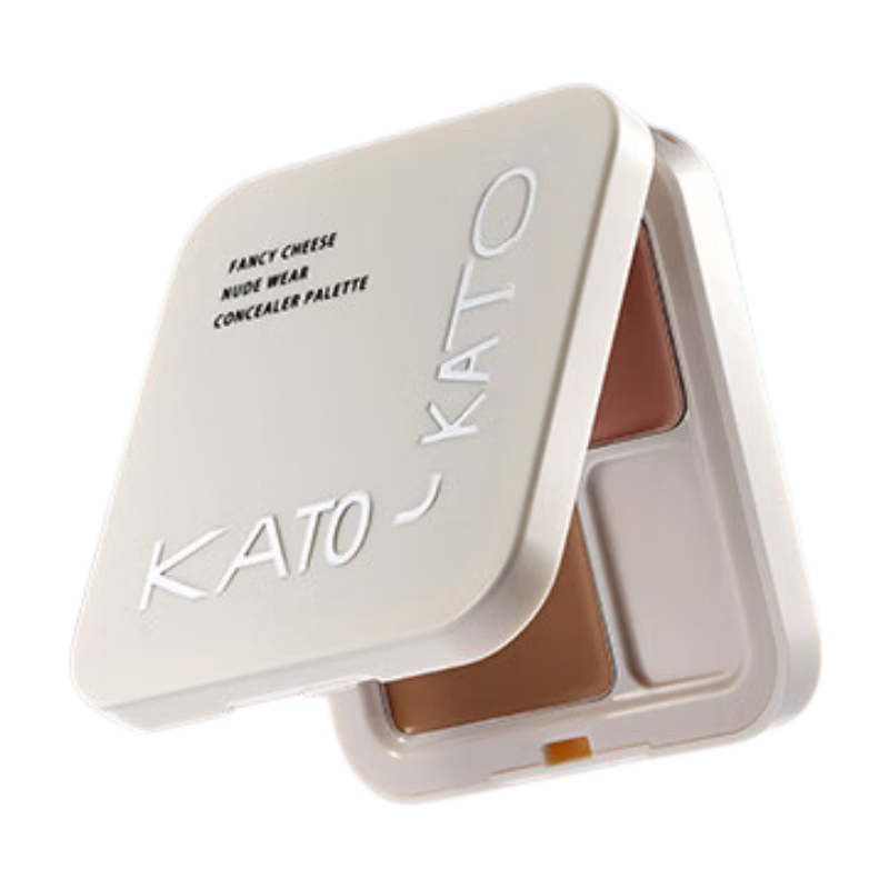 KATO-KATO三色遮瑕膏遮痘印修饰黑眼圈斑点雀斑修容提亮5g 生日礼物送女友