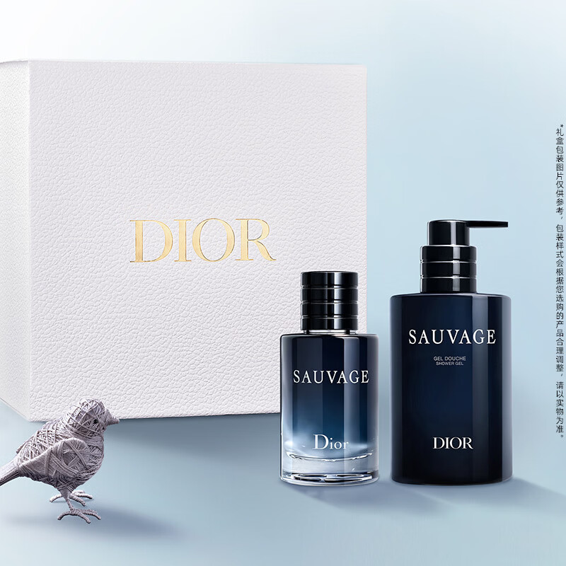 迪奥Dior旷野香迹男士礼盒(淡香水60ml+沐浴露250ml)七夕情人节礼物