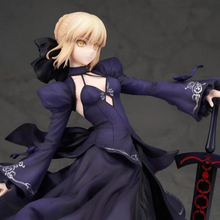 命运之夜Fate/Grand Order Saber 黑塞巴礼服盒装男女生礼物手办 礼服saber(可替换手高约24cm)