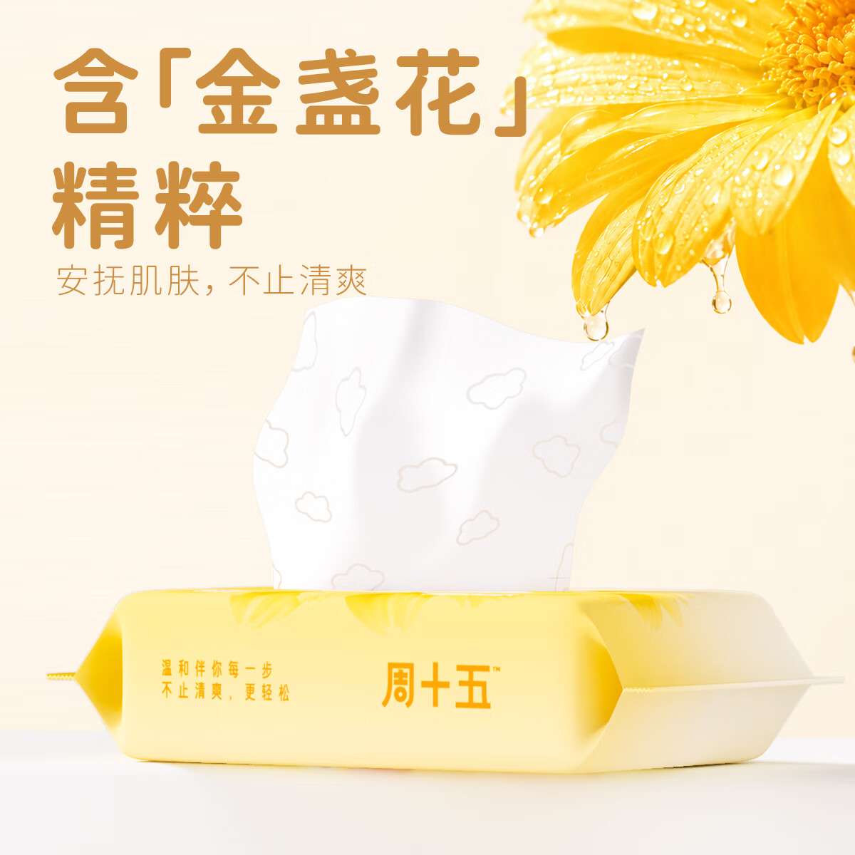 周十五湿厕纸金盏花便携益生菌蜂蜜露清洁用纸厕纸孕产妇日常护理组合装 【加大加厚】湿厕纸20抽*3包