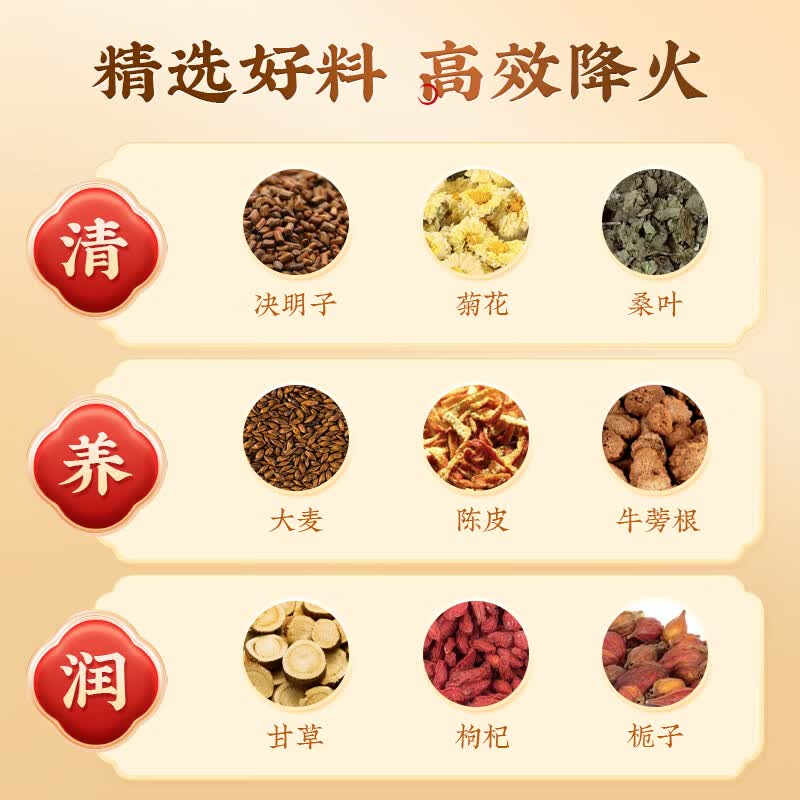 九菊堂菊花决明子枸杞茶养肝清热熬夜去火养生办公室40包160g 【护肝明目】菊花决明子枸杞茶 160g*1盒