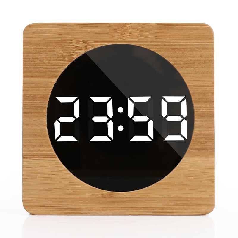 康巴丝 compas 闹钟静音电子钟声控led学生儿童创意时钟 卧室床头多