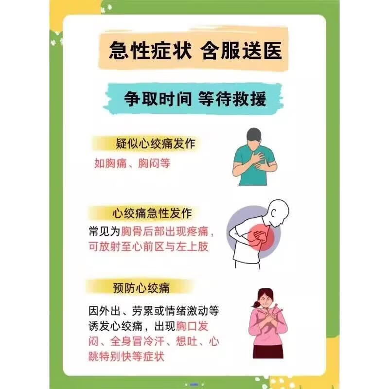 同仁堂（TRT）随身便携急救三件套药盒含药心脏病心梗三合一救命药心绞痛高血压 1套【速效*3套装】