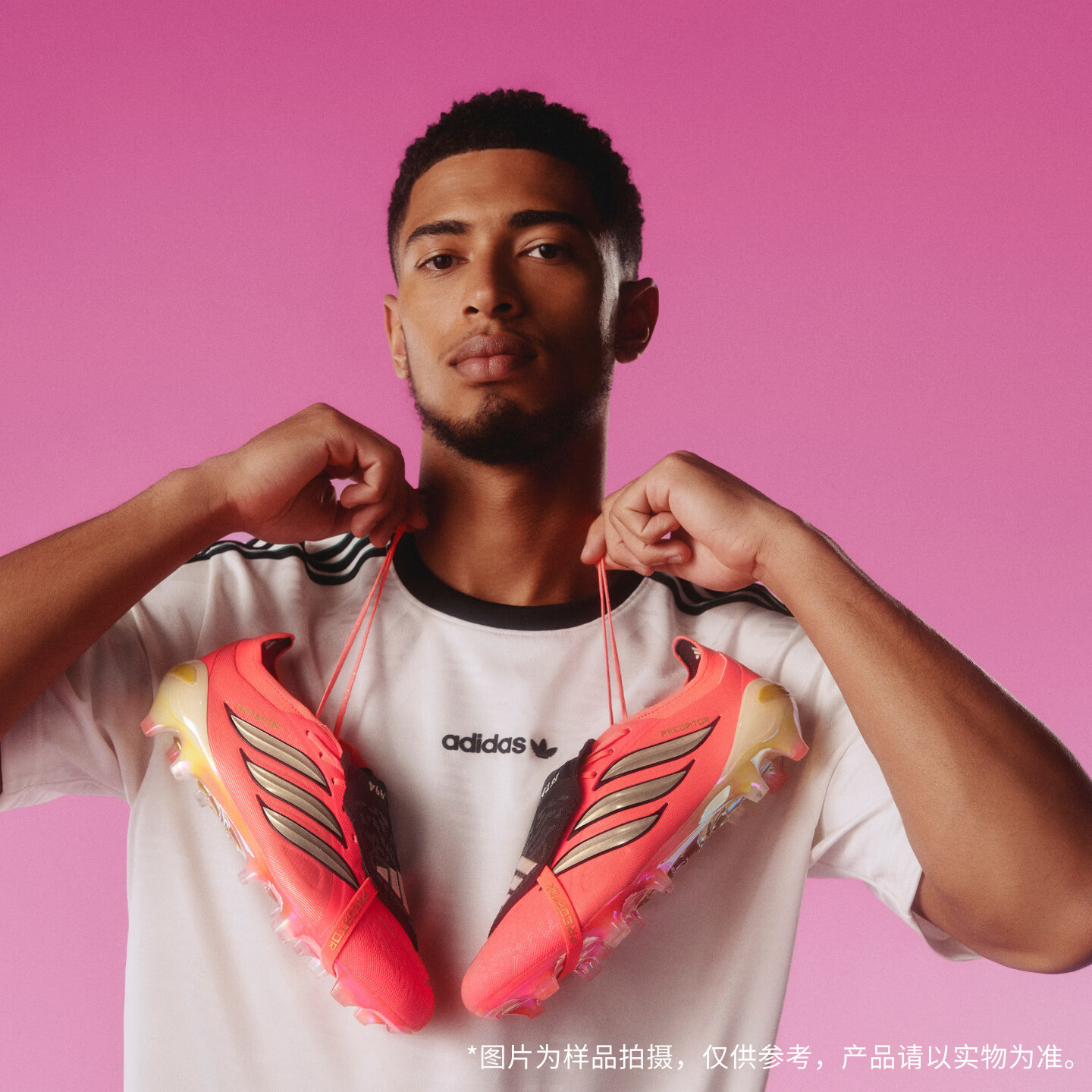 adidas PREDATOR ELITE FT AG人造草皮短钉足球鞋男女阿迪达斯 漩涡荧光红/铬灰/黑色 45