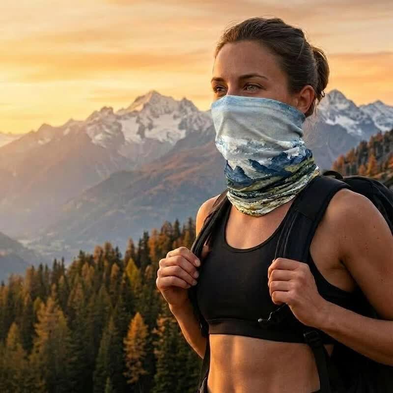 OSPREY小鹰/SWIMARS户外魔术头巾运动围脖面罩跑步登山钓鱼脖套骑行面巾 印象贡嘎