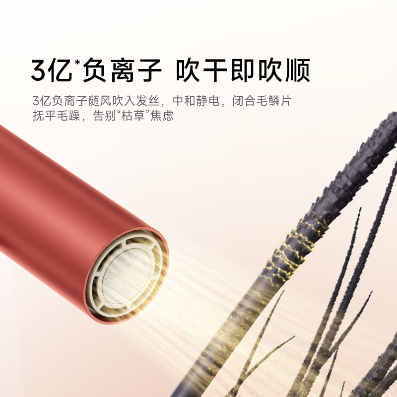 追觅Pocket星火红P10 Spark吹风机高速家用央妈推荐女士专用静音秒干不伤发女士礼物造型吹风机  P10 Spark星火红 【时尚吹风机】