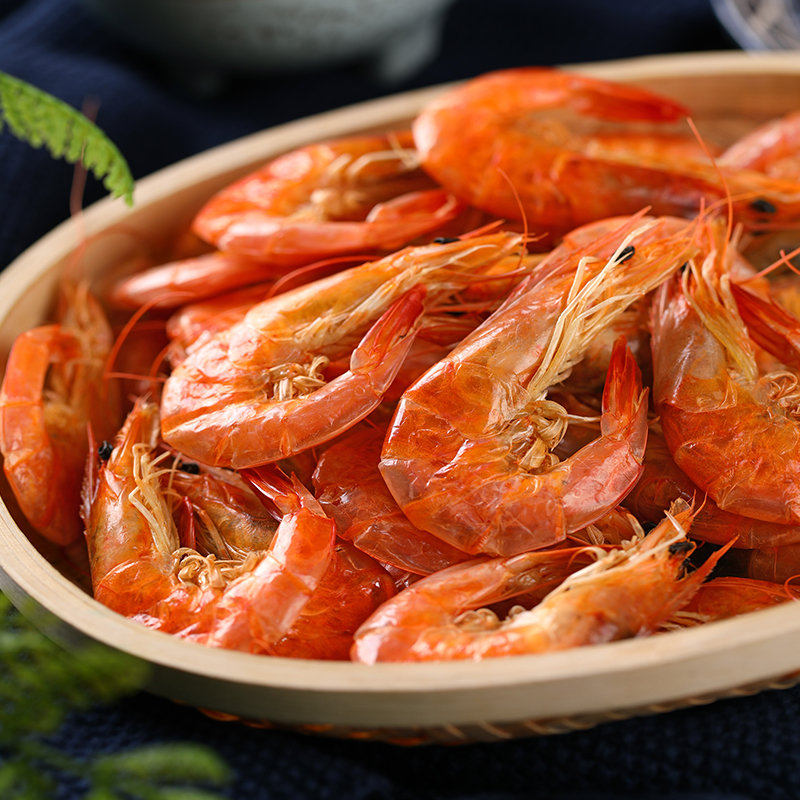 烤虾干500g 大号即食对虾干海虾米山东特产零食海鲜大虾