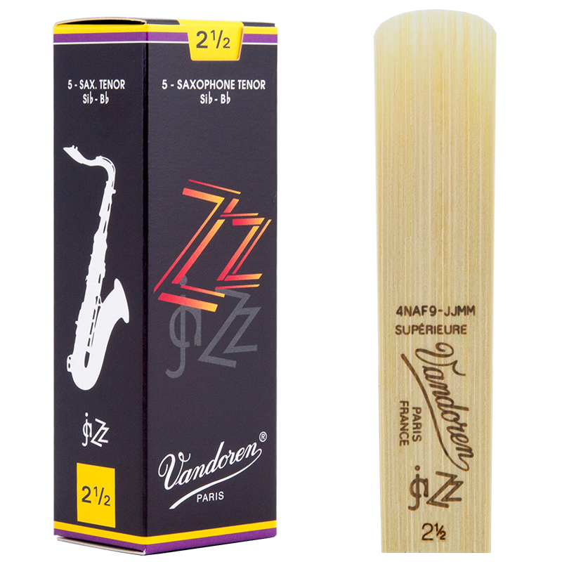彎德林（Vandoren）爵士JAZZ雙Z次中音薩克斯哨片彎得林黑盒降B調(diào)2.5 3.0  海尚樂器 2.5號一盒（5片）