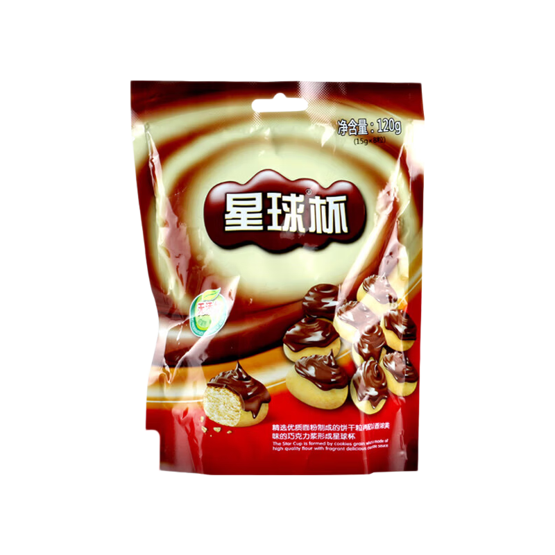 甜甜乐系列星球杯桶装/袋装巧克力杯夹心饼干儿童年货小零食休闲 甜甜乐 星球杯 120g 1份
