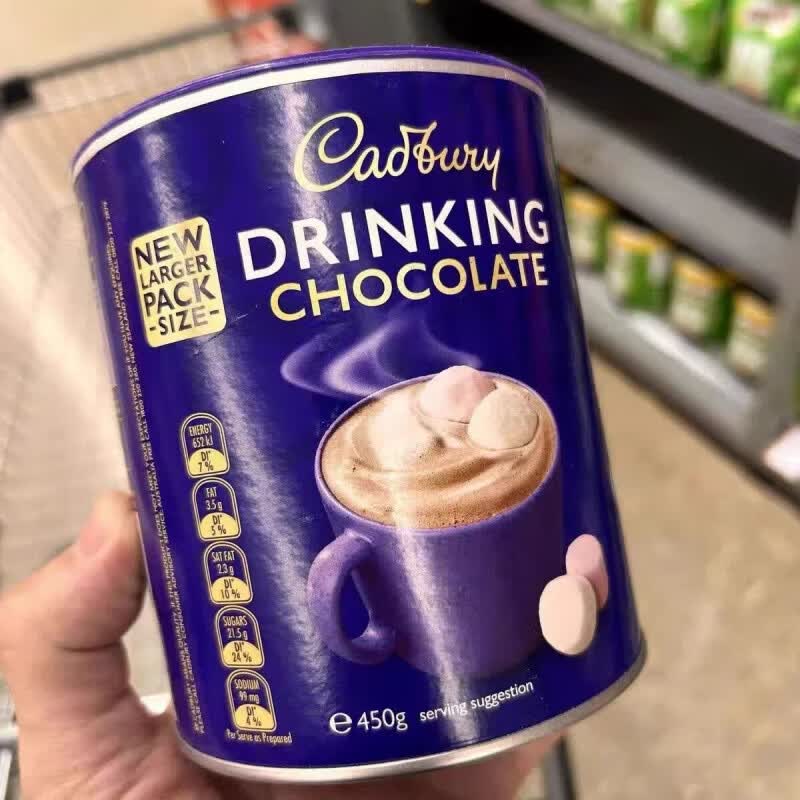 怡口莲（Cadbury）进口吉百利可可粉450g巧克力味冲牛奶进口原装可可粉巧克力粉进口 澳洲吉百利可可粉450g*1罐