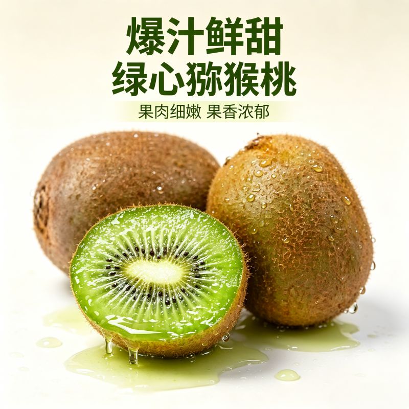 遇见悯农红心猕猴桃【收到需催熟】奇异果新鲜水果原产地直发整箱包邮 绿心猕猴桃24枚中果【70g起】 原产地优选直发