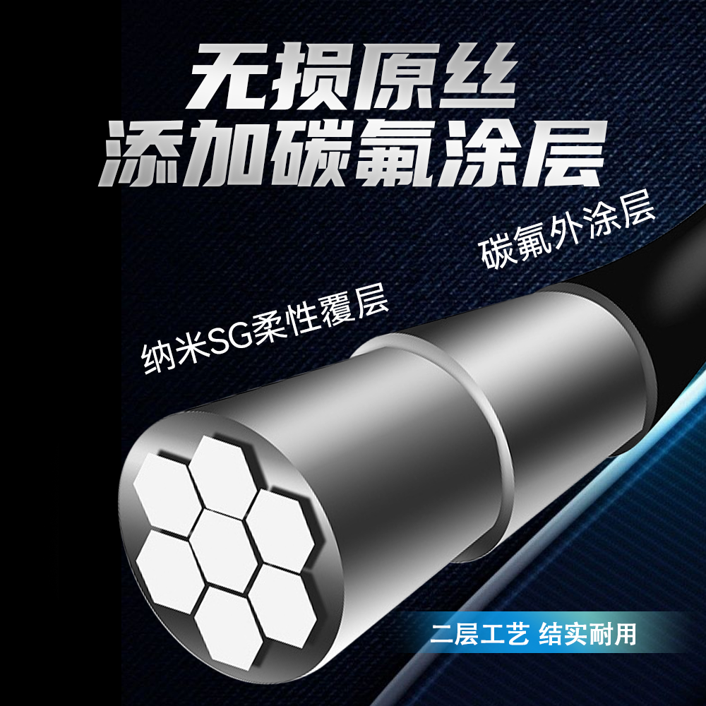 美人鱼斑点线二代隐形大物鱼线主线子线原丝碳氟耐磨钓鱼线正品尼龙线 300米(主子通用) 1.25