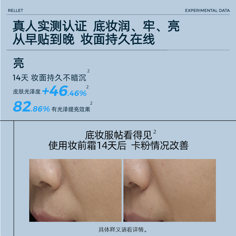 颐莲水光贴贴霜保湿滋润服帖妆前打底不卡粉滋润肌肤 水光贴贴霜30g+30g