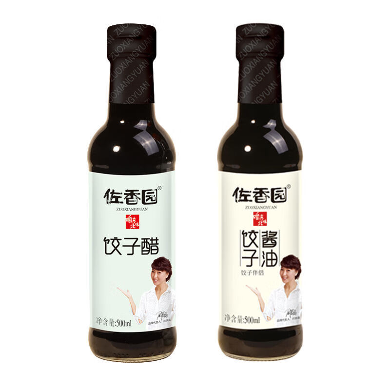 饺子酱油 佐香园饺子酱油500ml瓶装饺子醋蘸料酿造酱油点蘸凉拌酱油