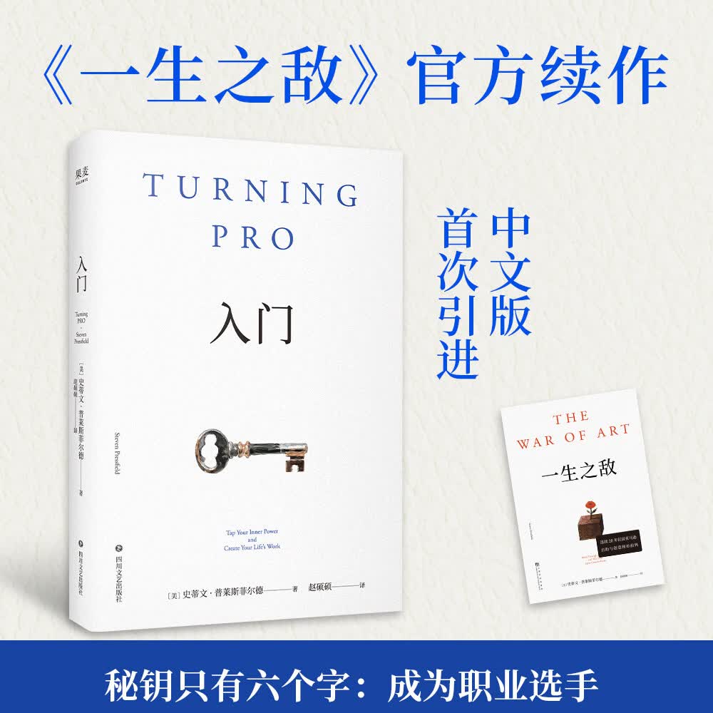 入门  史蒂文·普雷斯菲尔德 著 一生之敌续作 果麦出品 励志成长类图书 成为职业选手 重启人生 战胜内阻力