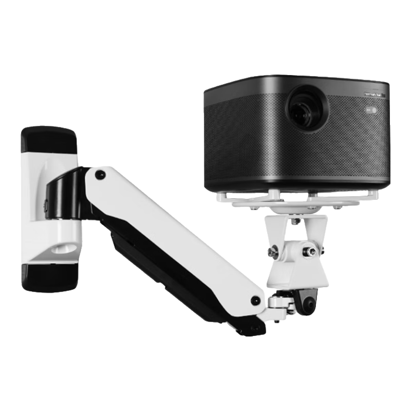 悠視 PR07投影儀支架投影機吊架氣壓懸停伸縮旋轉升降通用掛架適配極米明基堅果愛(ài)普生投影機支架 壁掛一節臂