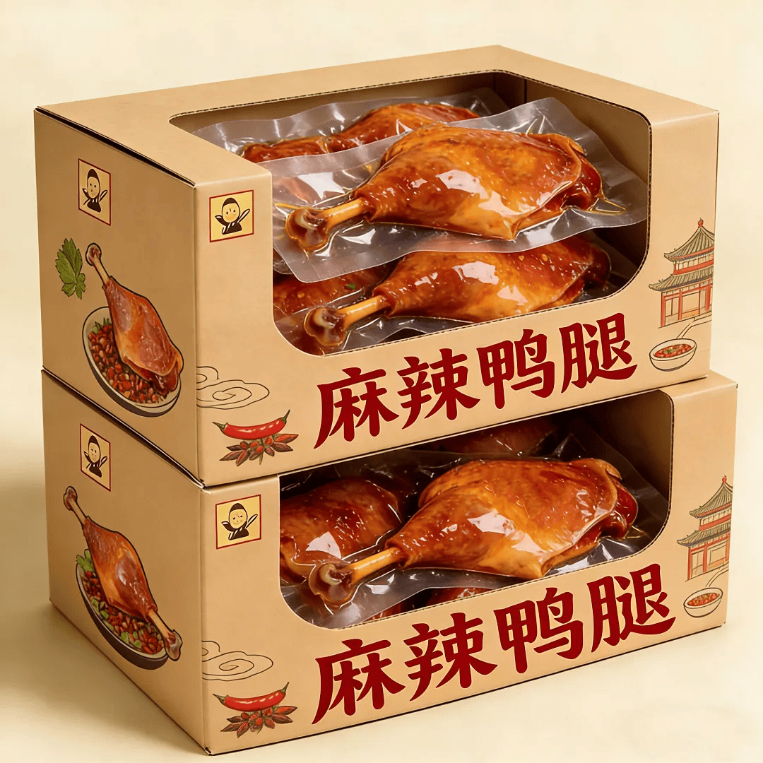 【到手20只】正宗川味麻辣鸭腿新鲜真空包装即食解馋美味鸭腿 战斧大鸭腿【20只鸭腿】酱卤+盐焗（混合口味） 新店亏本冲销量【干香下酒】现卤现发110g/袋