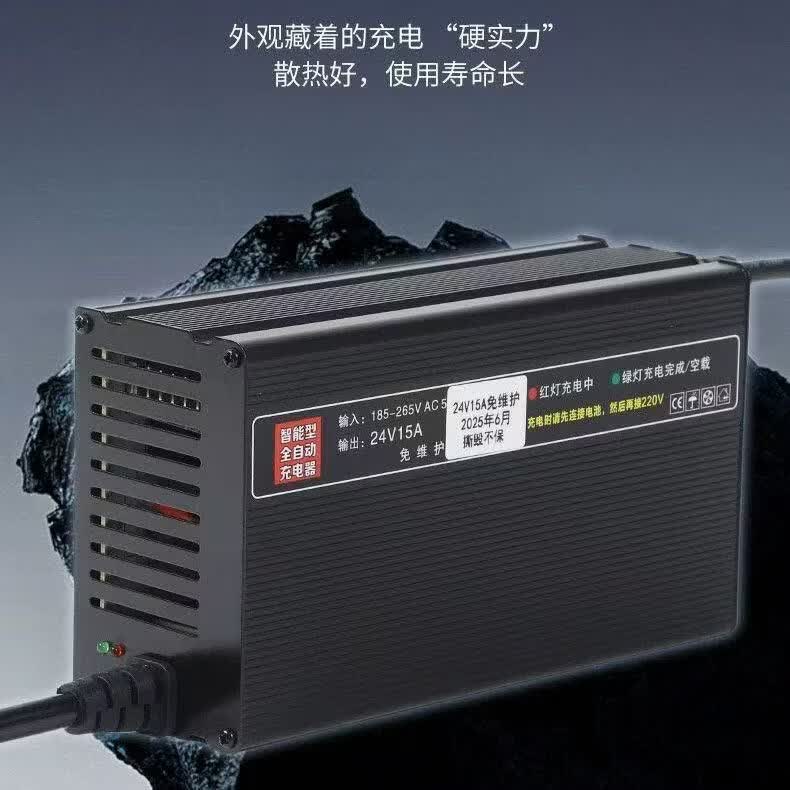 恒速鑫电叉车洗地机扫地机铅酸锂电池大功率12V24V48V72V快充充电器 锂电池(请和客服备注一下电压和插头) 防水72V25A