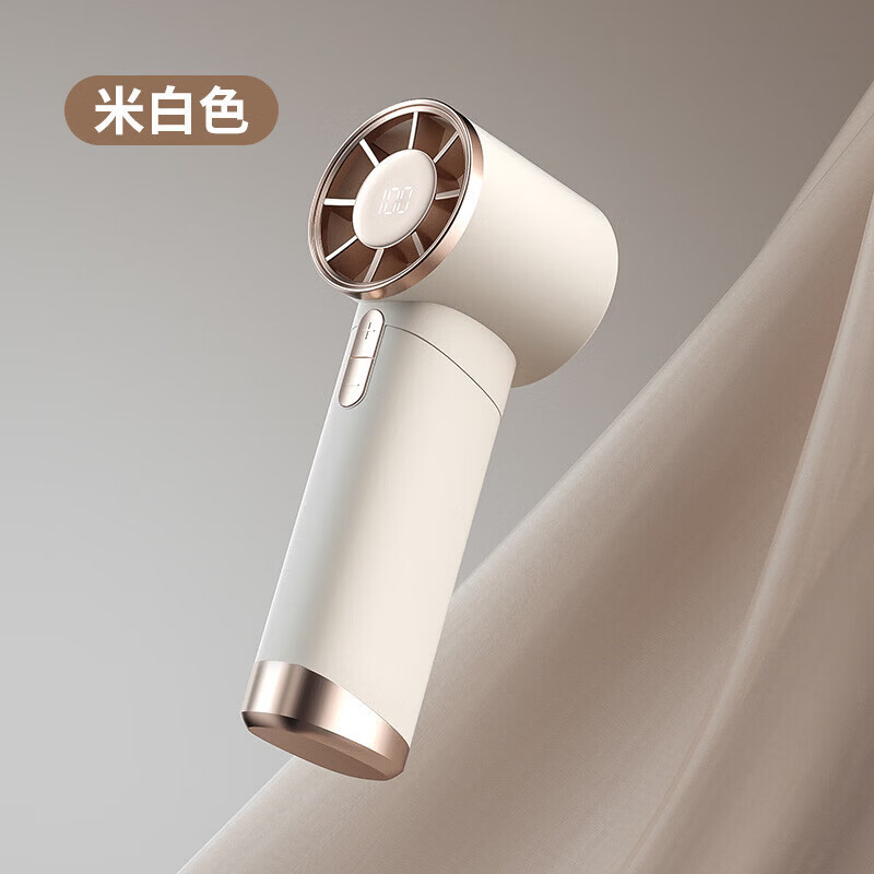 I【甄选】手持小风扇户外风力携便式涡轮 usb充电高速手持风扇 1013小风扇-白色 跨境源头工厂直销