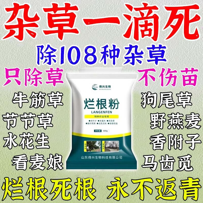 杂草专用杂草连根烂一扫光三年不长草强专用杂草连根烂杂草用神器 买五袋发九袋【永不返青】