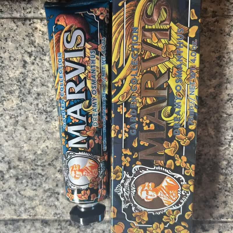 玛尔斯肉桂薄荷牙膏意大利玛尔仕牙膏缓解敏感牙龈出血 桂花薄荷牙膏带盒子