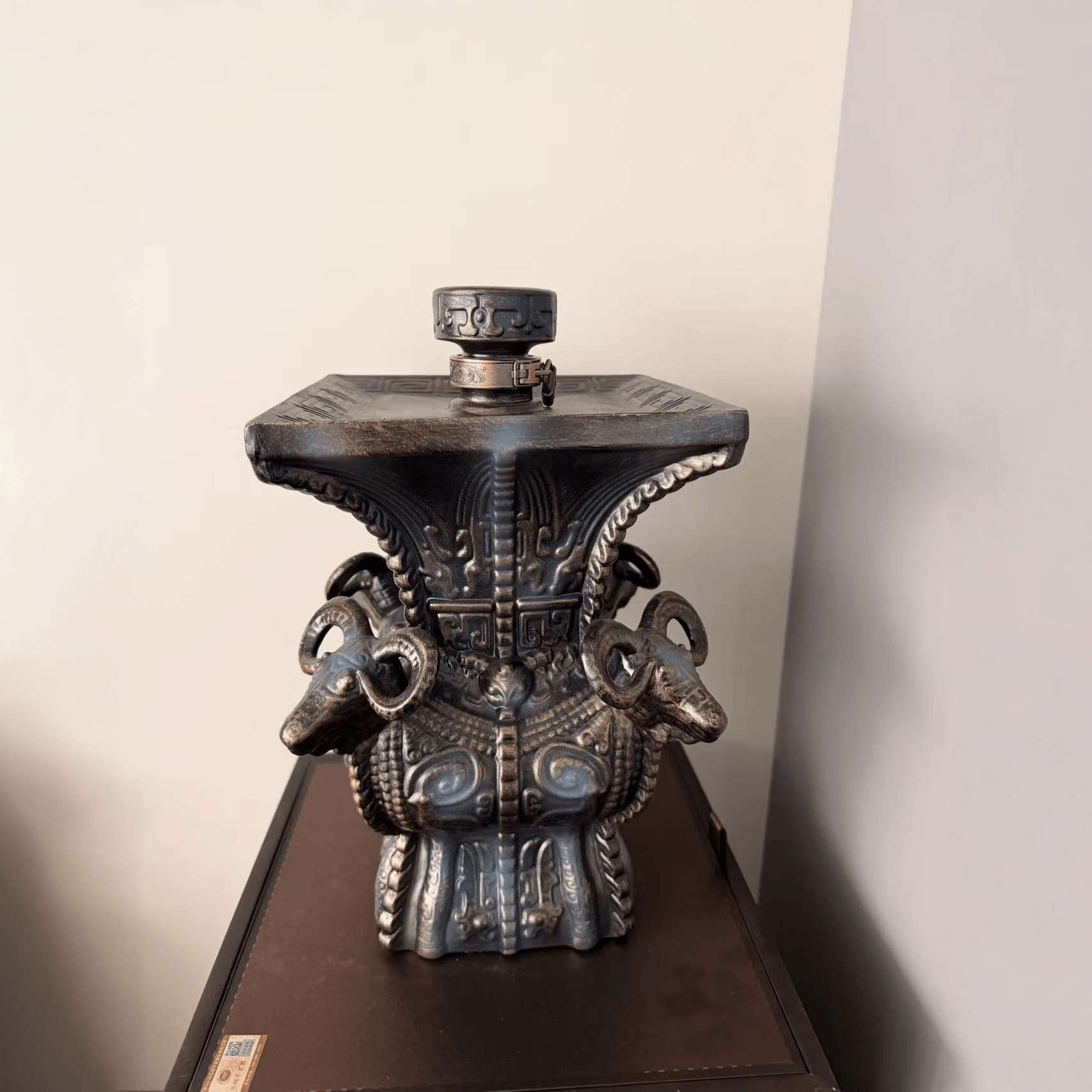 宗师不老酒 四羊方尊瓶型  文创产品收藏纪念 酱香型白酒  53度 2.5L 1坛 【宗师不老·四羊方尊 原箱】