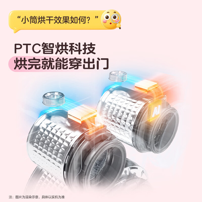 统帅(Leader)海尔【京东独家首发】懒人三筒洗衣机ProMax双烘版全自动12.5KGXQGL125-MHBLDE697WU1三桶