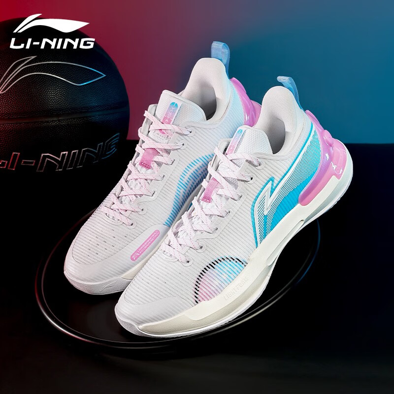 李宁驭帅retro篮球鞋男减震回弹耐磨低帮透气实战专业比赛篮球场地鞋