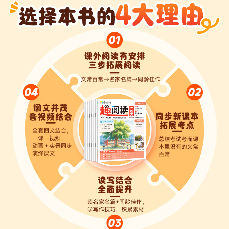 作业帮2026秋趣阅读大语文阅读 上册大语文百科跨学科考点趣味实景动画1单元1册同步教材趣味文化常识百科知识名家美文素材积累写作方法技巧范文大全小学一二三四五六年级 【共8册】趣阅读 三年级(上册)