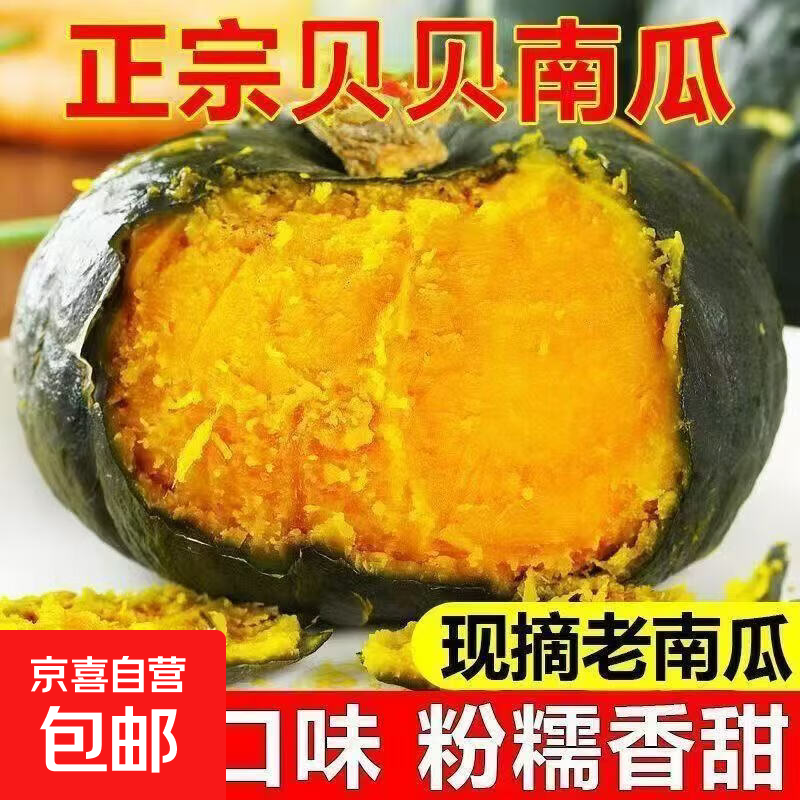 生鲜南瓜贝贝南瓜板栗味香甜软糯 贝贝南瓜 10斤 带箱