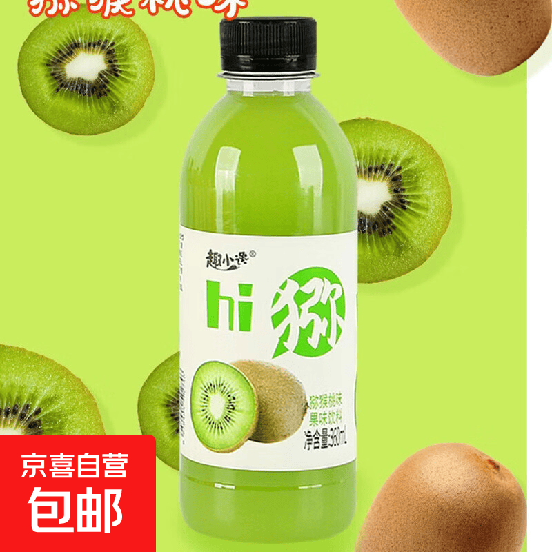 【包装随机发】猕猴桃汁 果味果汁饮料 360mL*2瓶【品尝】