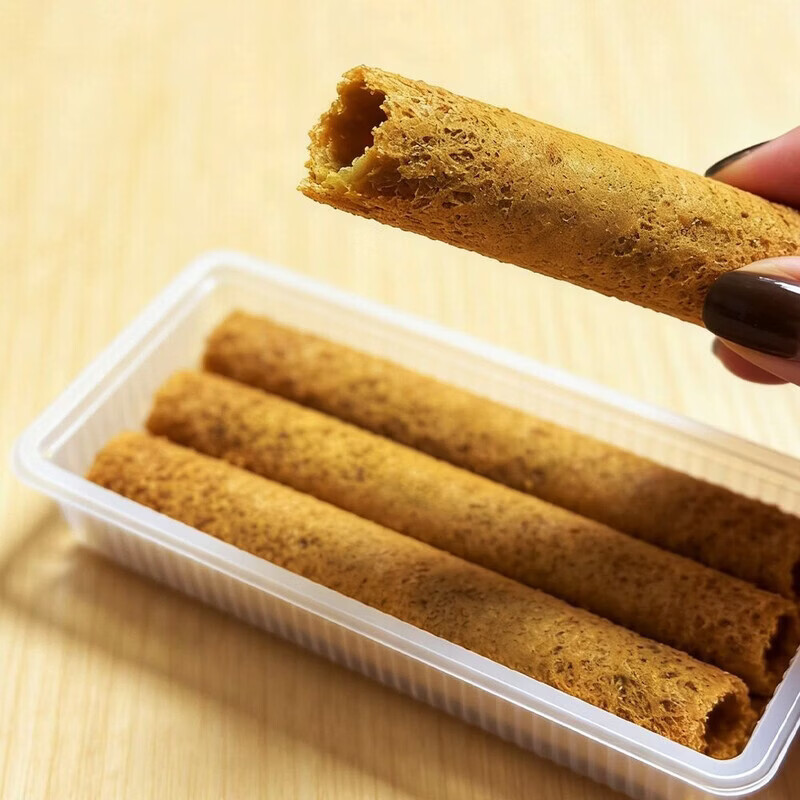 真纪咖啡黄油鸡蛋卷阿拉比卡咖啡粉醇香不甜腻酥脆锁鲜精美礼盒 真纪 蛋卷咖啡100gx1盒+牛奶100gx1盒