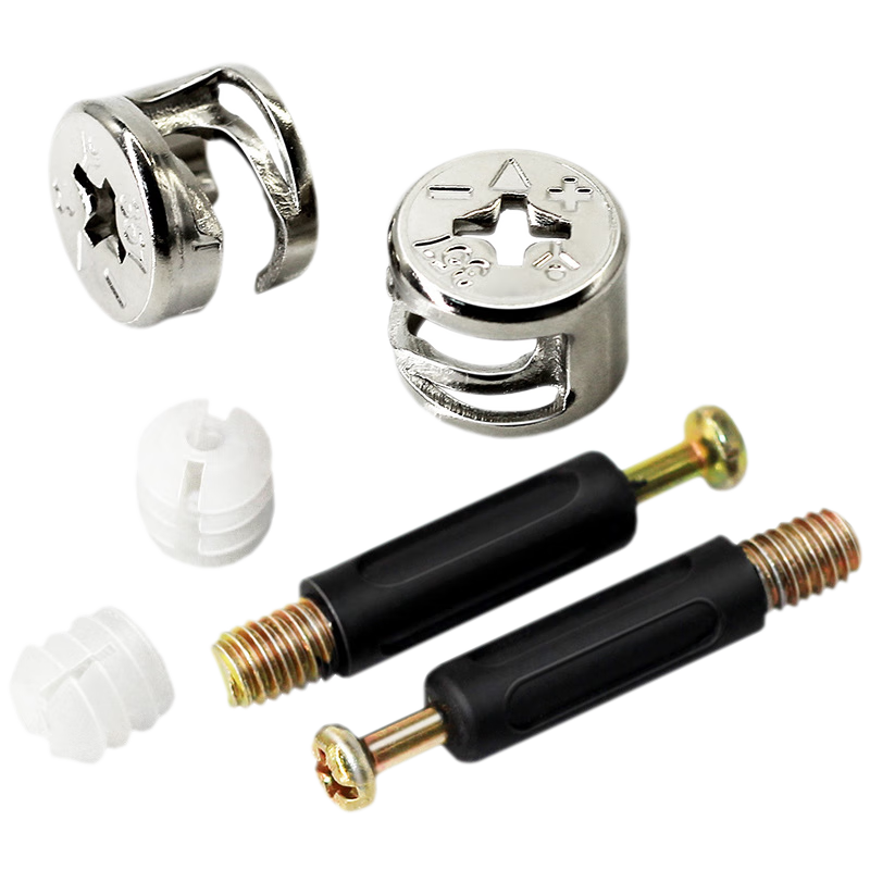 滬閔20個偏心輪家具三合一連接件床衣柜板式家具組裝配件加厚螺絲螺母 【螺桿32mm*20粒】