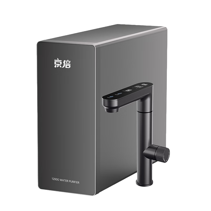 京倍【新品】F8Pro净水器1200G大流量微气泡去农残家用陶氏ro膜厨房台下反渗透净直饮机0阻垢剂0陈水