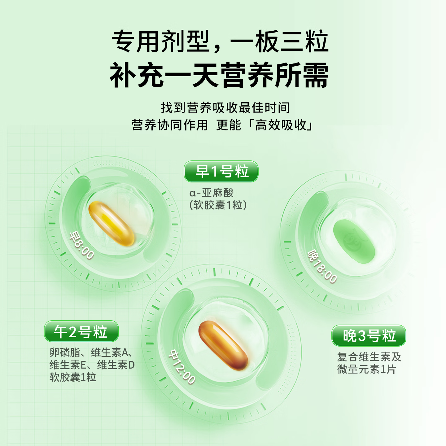 美好蕴育慧灵内源型DHA青少年补脑增强专注力改善记忆初高中学生备考营养 1盒