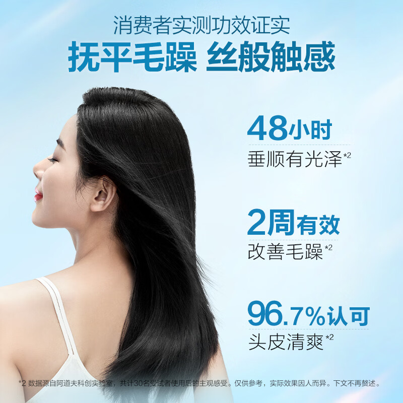 b2v墨藻洗发水丝滑修护580ml男女士清洁洗发露洗头膏 580ml-垂顺修护