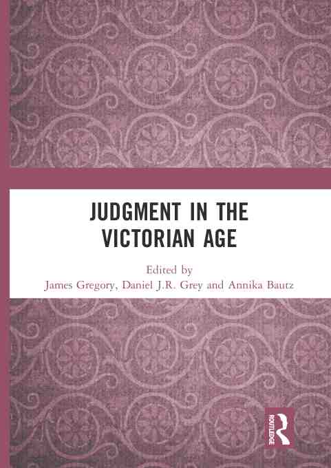 预售 按需印刷 judgment in the victorian age