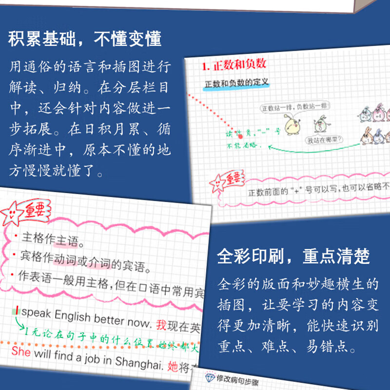 【官方正版】学之舟名师推荐学霸手账初中语文数学英语历史地理生物化学物理道德与法治初一初二三全国通用版中考教材辅导资料 高效提升学习效果初中学霸手账初中知识归纳一目了然一学就会漫画图解简单易懂 热卖-初