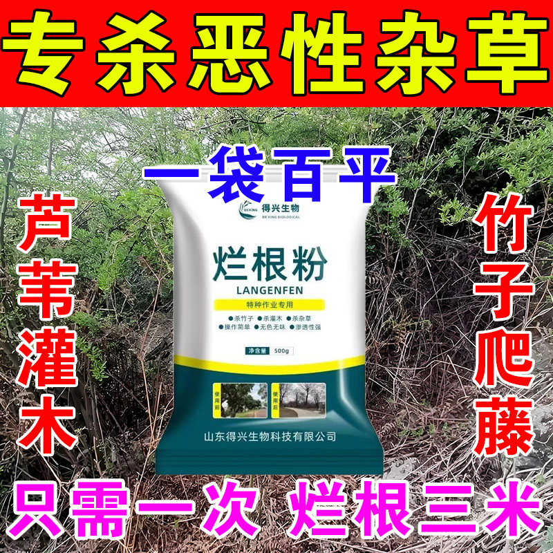 杂草专用杂草连根烂一扫光三年不长草强专用杂草连根烂杂草用神器 买五袋发九袋【永不返青】